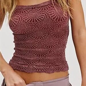 Brown love letter tank free people